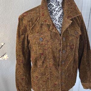 Christopher & Banks Brown Patterned Jacket